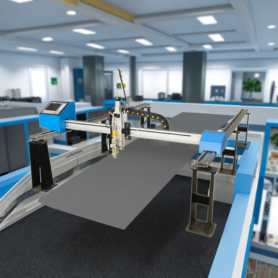 Portable 1500-3000mm CNC Laser Gantry Cutter AutoCAD DXF Compatible for Sheet Metal & Motor Gear Core BMP & AI Features