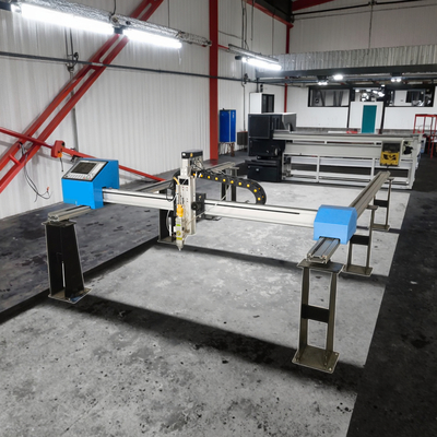 Portable AutoCAD DXF Compatible Gantry Laser Cutting Machine 1500-3000mm CNC Plasma Cutter Motor Gear AI BMP Graphic Format for