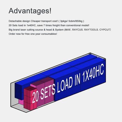 Precision Laser Cutting Fly Cut Steel Plate Fast High Quality Portable  Fiber Laser Cutter