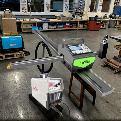 Portable 55A CNC Plasma Cutting Machine Quality 6mm Metal Decorate Board Cut 120A Rated Power Source Consumable Motor Gear New