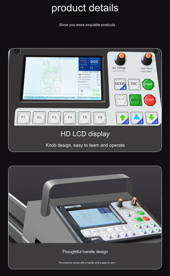 1300 X 1300 mm Portable CNC Plasma Cutting Machine USB g Code Cutter 1.3 X 1.3 Meter Effective Nesting Dxf Dwg Cut Drawings