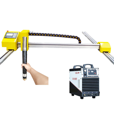 Quality Gantry Plasma CNC Machine Built-in Shapes Library for Metal Art Craft Features Water Chiller Gas Gauge Torch New Motor