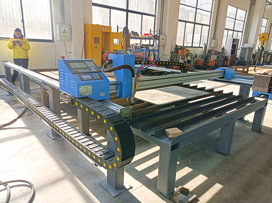 CNC Plasma Oxy- Fuel Flame Metal Steels Cutting Machine  Huayuan LGK 63A Cutting Power 120 160 200A  Dual Rails