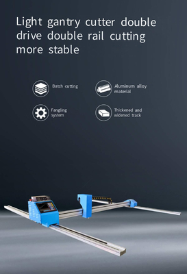 CNC Plasma Gantry Cutting  Machine LGK 63A 120A 160A 200A  Quality Source Dual Rails Bilateral Drive Motor Tracks