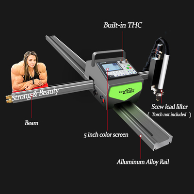 Mini Precise Portable Gantry Plasma CNC Cutting Machine OXY Flame Propane Acetylene P80 Torch 120A 160A 200A 400A HD Power