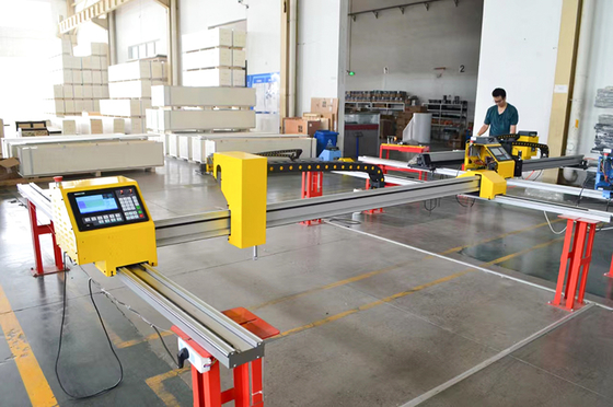 Quality 120A Gantry Plasma CNC Machine Water Chiller Gas Gauge Torch Height Control-New Built-in Shapes Library for Metal Art
